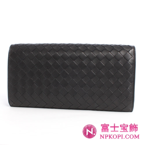 ボッテガヴェネタ シープスキン 長財布 ブラック 150509V001N1000 